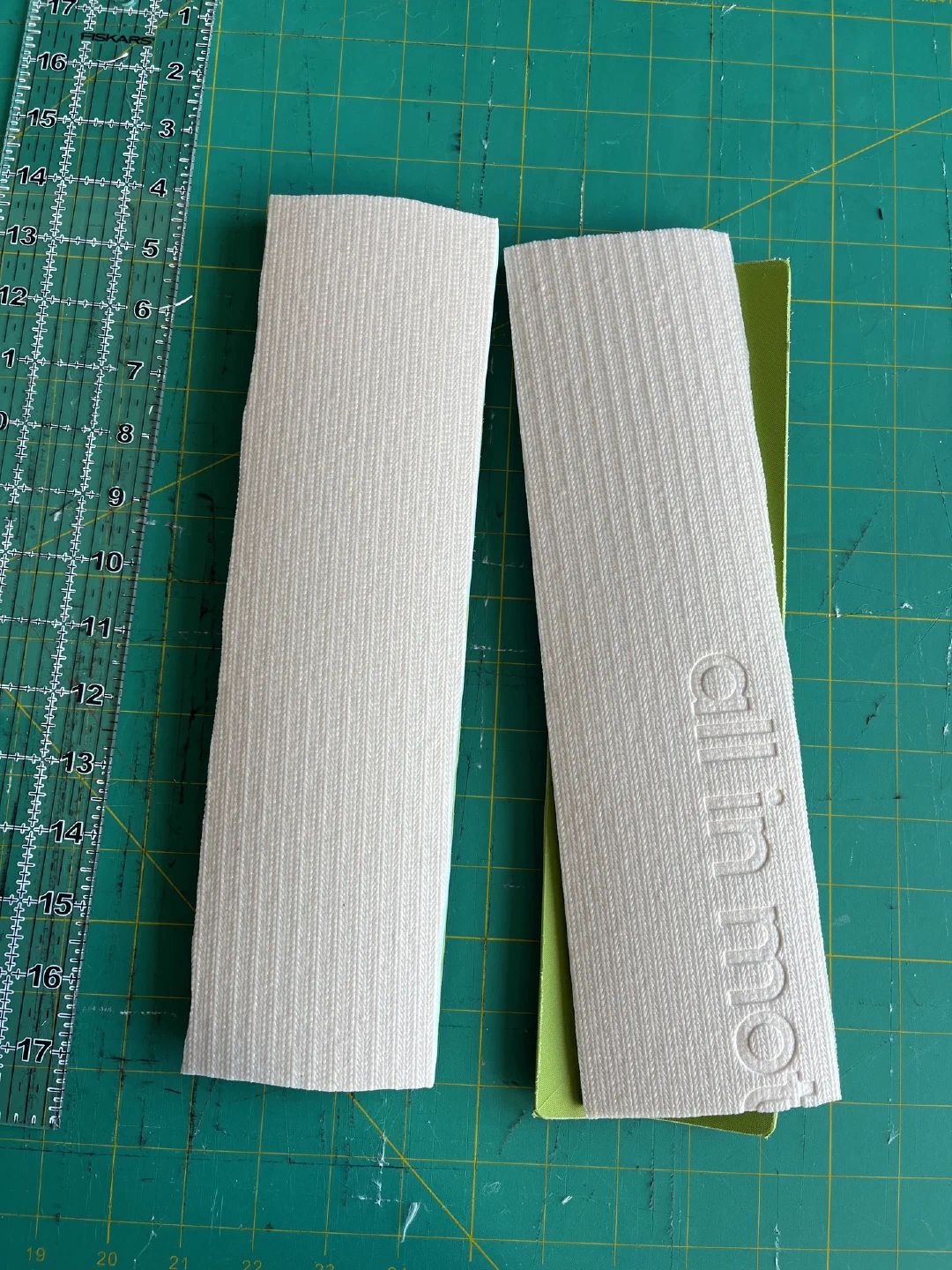 Components for two back-panel support and structure strips.