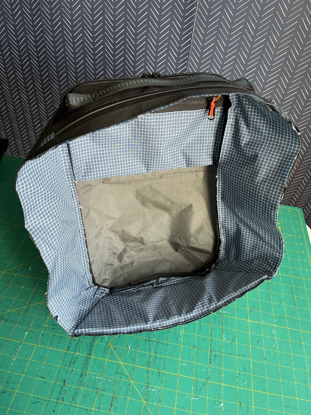 Interior main body, mid-assembly.